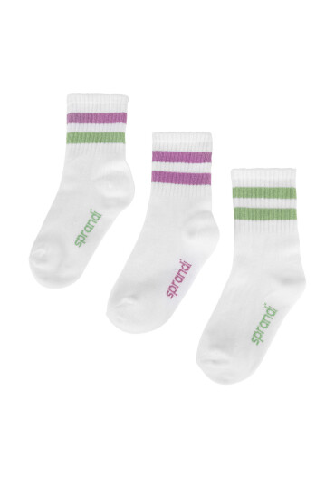 Sprandi Дълги чорапи 0KB-001-SS25 (3-PACK) Бял - Mera.bg