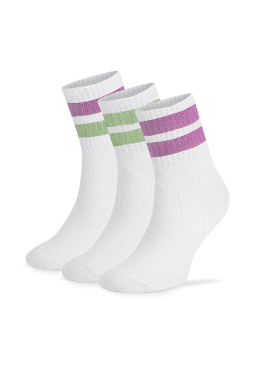 Sprandi Къси чорапи 0UB-001-AW24 (3-PACK) Виолетов - Mera.bg