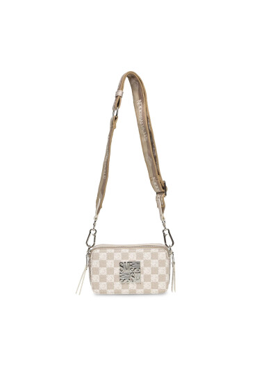 Steve Madden Дамска чанта Bari Crossbody SM13001375-02002-BGE Бежов - Mera.bg