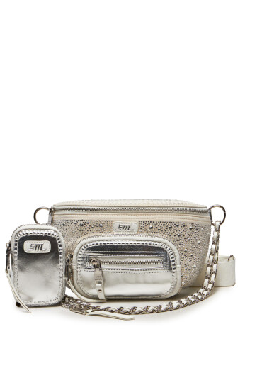 Steve Madden Дамска чанта Bdoubler SM13001330-04004-SIL Сребрист - Mera.bg