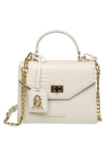 Steve Madden Дамска чанта Bfabio Crossbody SM13001350-02002-CRM Бял - Mera.bg