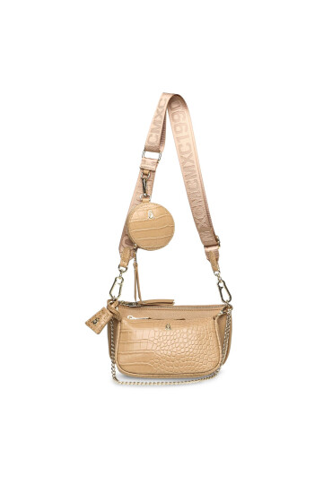 Steve Madden Дамска чанта Burgent Crossbody SM13000426-02002-TPE Бежов - Mera.bg