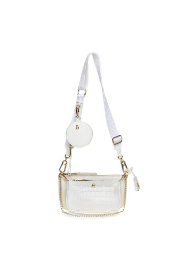 Steve Madden Дамска чанта Burgent Crossbody SM13000426-02002-WHG Бял - Mera.bg
