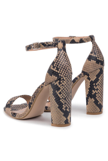 Steve Madden Сандали Carrson Sandal SM11000713-03001-862 Tan Snake - Mera.bg