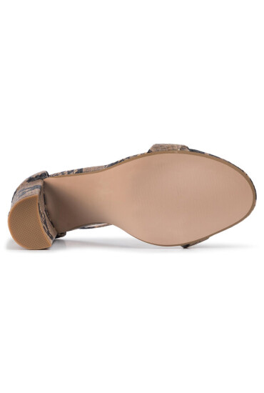 Steve Madden Сандали Carrson Sandal SM11000713-03001-862 Tan Snake - Mera.bg
