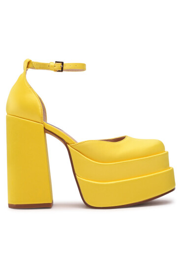 Steve Madden Сандали Charlize SM11002138-793 Yellow Satin - Mera.bg