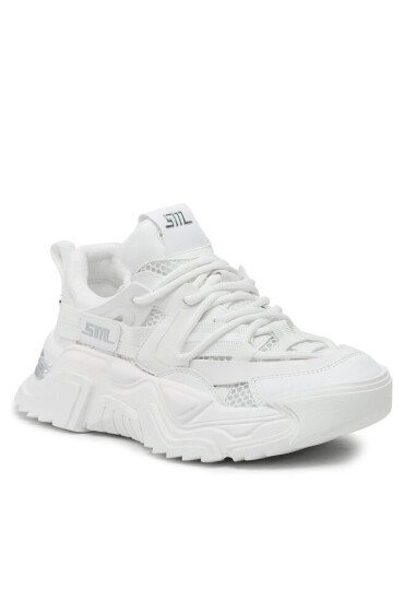 Steve Madden Сникърси Kingdom Sneaker SM11002519 SM11002519-11E White/White - Mera.bg