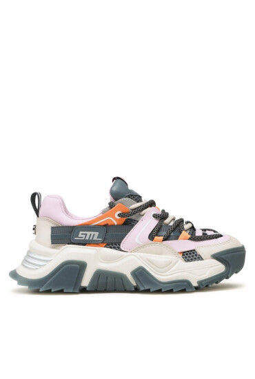Steve Madden Сникърси Kingdom Sneaker SM11002519 SM11002519-82C Greige/Org - Mera.bg
