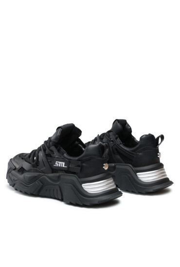 Steve Madden Сникърси Kingdom Sneaker SM11002519 SM11002519-915 Black/Silver - Mera.bg