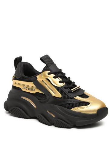 Steve Madden Сникърси Possession-E Sneaker SM19000033 SM19000033-363 Blk/Gold - Mera.bg