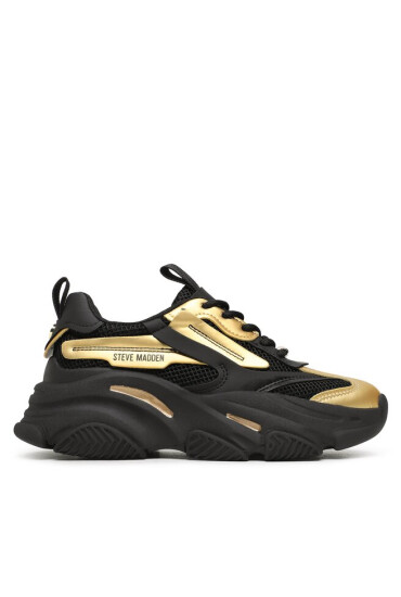 Steve Madden Сникърси Possession-E Sneaker SM19000033 SM19000033-363 Blk/Gold - Mera.bg