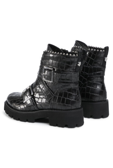Steve Madden Туристически oбувки Hoffy SM11000118-02002-066 Black Croco - Mera.bg