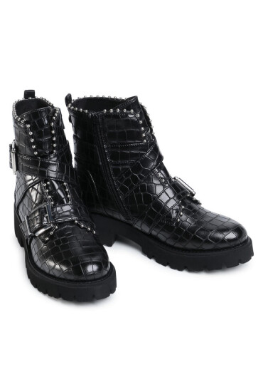 Steve Madden Туристически oбувки Hoffy SM11000118-02002-066 Black Croco - Mera.bg
