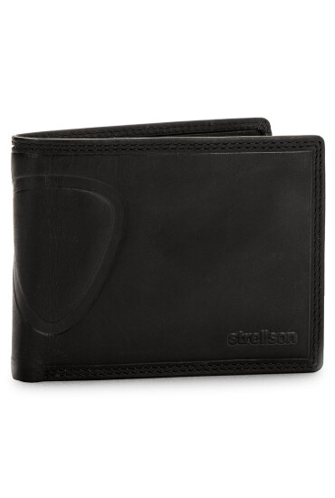Strellson Голям мъжки портфейл Baker Street 4010000048 Черен - Mera.bg
