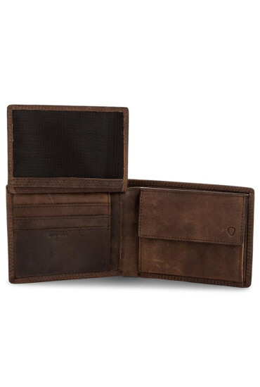 Strellson Голям мъжки портфейл Baker Street 4010000048 Кафяв - Mera.bg