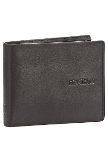 Strellson Голям мъжки портфейл Carter 4010001190 Черен - Mera.bg
