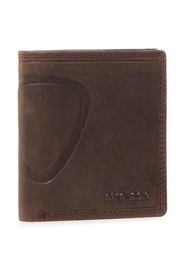 Strellson Малък мъжки портфейл Billfold Q7 4010000047 Dark Brown 702 - Mera.bg