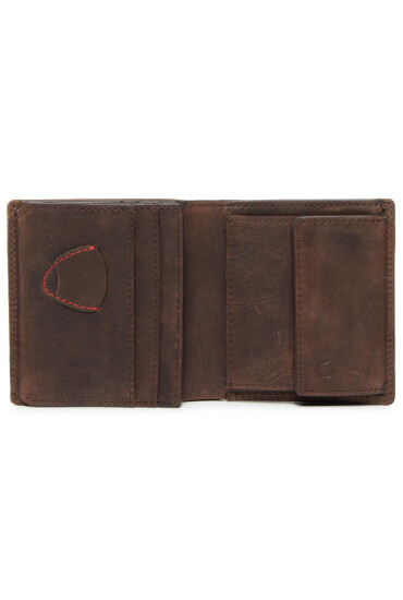 Strellson Малък мъжки портфейл Billfold Q7 4010000047 Dark Brown 702 - Mera.bg