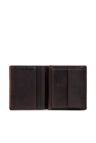 Strellson Малък мъжки портфейл Camden 4010002296 Dark Brown 702 - Mera.bg