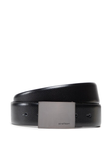 Strellson Мъжки колан 3175 Black/Black 001 - Mera.bg