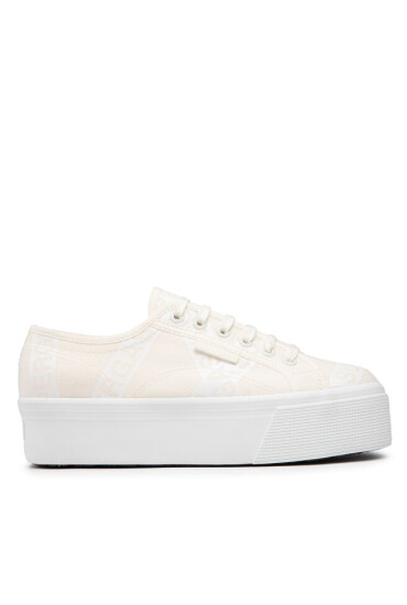 Superga Гуменки 2790 Lettering Tape Jellysole S41161W White Avorio/White A10 - Mera.bg