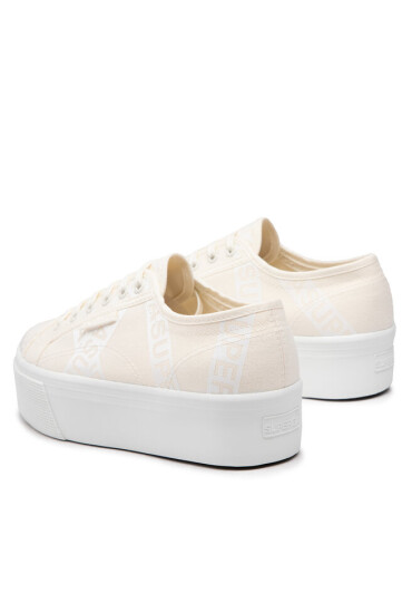 Superga Гуменки 2790 Lettering Tape Jellysole S41161W White Avorio/White A10 - Mera.bg