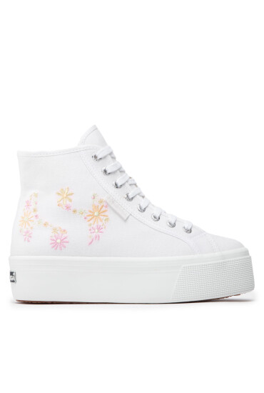 Superga Сникърси 2708 Flowers Embroidery S2121GW White/Multicolor Flowers A6Y - Mera.bg