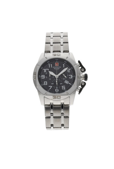 Swiss Alpine Military Часовник 7063.9137 Black/Silver/Silver - Mera.bg