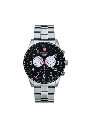 Swiss Alpine Military Часовник 7082.9137 Black/Silver/Silver - Mera.bg