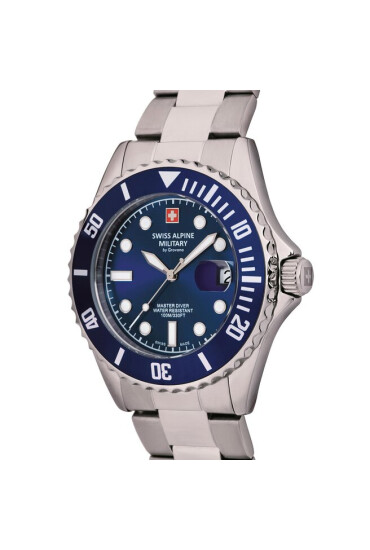 Swiss Alpine Military Часовник Diver 7053.1135 Сребрист - Mera.bg