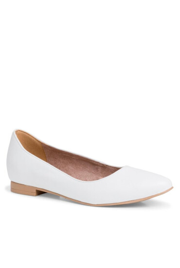 Tamaris Балеринки 1-22113-20 White Leather 117 - Mera.bg