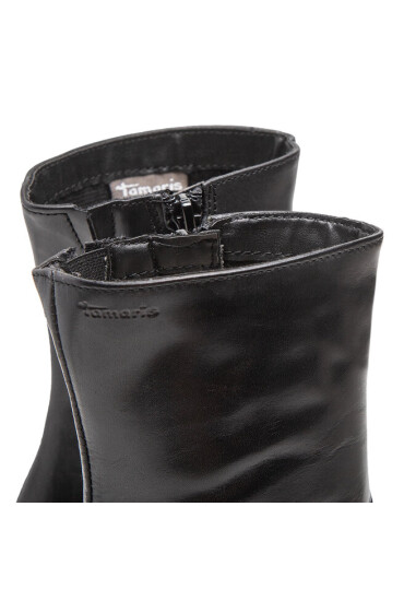 Tamaris Боти 1-25380-29 Black Leather 003 - Mera.bg