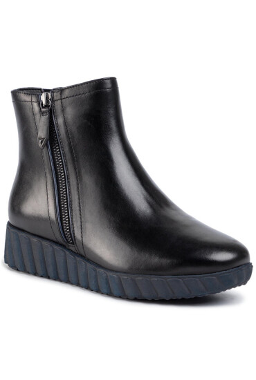 Tamaris Боти 1-25808-33 Blk Lea/Navy 084 - Mera.bg