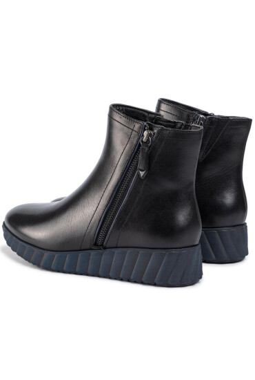 Tamaris Боти 1-25808-33 Blk Lea/Navy 084 - Mera.bg