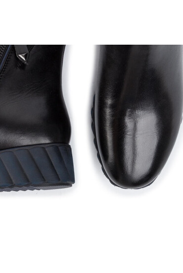 Tamaris Боти 1-25808-33 Blk Lea/Navy 084 - Mera.bg