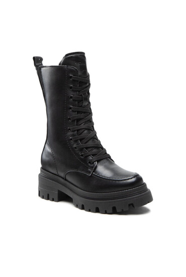 Tamaris Боти 1-25814-29 Black Leather 003 - Mera.bg