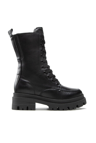 Tamaris Боти 1-25814-29 Black Leather 003 - Mera.bg