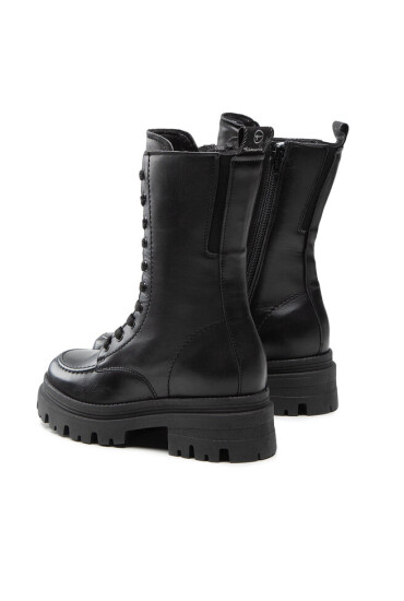 Tamaris Боти 1-25814-29 Black Leather 003 - Mera.bg