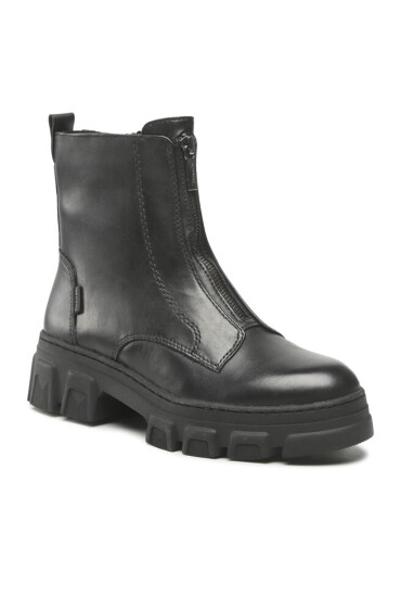 Tamaris Боти 1-25914-39 Black Leather 003 - Mera.bg