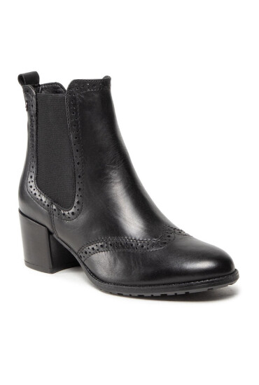 Tamaris Боти 1-25005-29 Black Leather 003 - Mera.bg