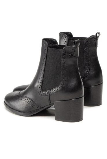 Tamaris Боти 1-25005-29 Black Leather 003 - Mera.bg
