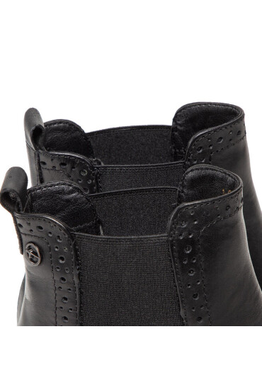 Tamaris Боти 1-25005-29 Black Leather 003 - Mera.bg