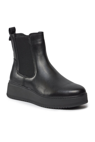 Tamaris Боти тип челси 1-25403-41 Black Leather 003 - Mera.bg