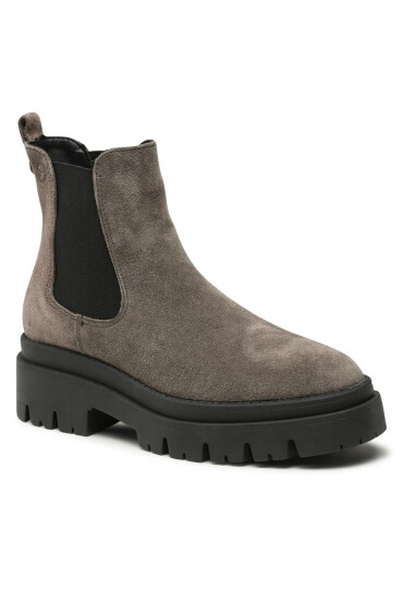 Tamaris Боти тип челси 1-25492-41 Grey Suede 201 - Mera.bg
