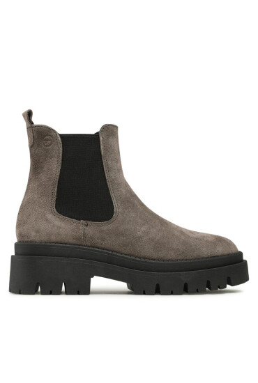 Tamaris Боти тип челси 1-25492-41 Grey Suede 201 - Mera.bg