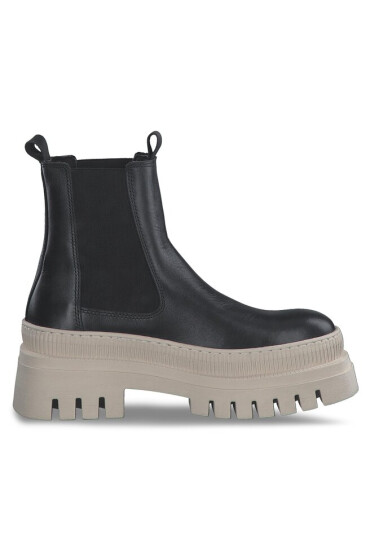 Tamaris Боти тип челси 1-25494-20 Blk Lea./Ivory 040 - Mera.bg