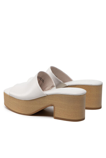 Tamaris Чехли 1-27243-38 Whiite Leather 117 - Mera.bg