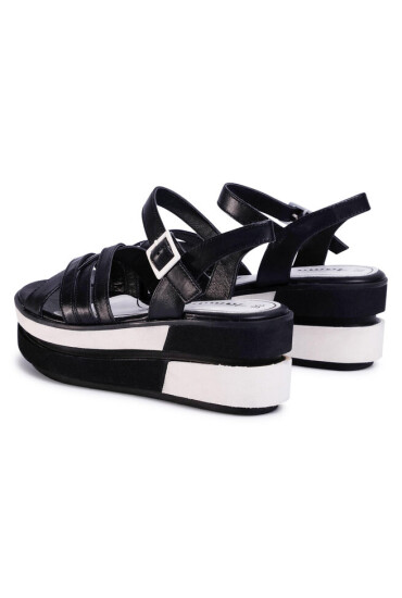 Tamaris Сандали 1-28014-24 Black Leather 003 - Mera.bg