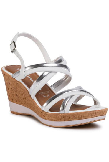 Tamaris Сандали 1-28009-24 White/Silver 191 - Mera.bg