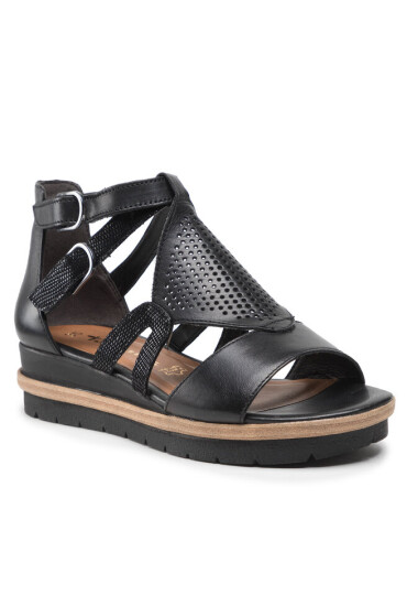 Tamaris Сандали 1-28221-28 Black/Struct. 027 - Mera.bg